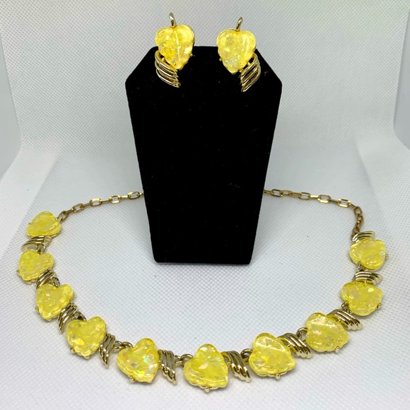 1950s Necklace and Earring Set - Picture 1 of 16